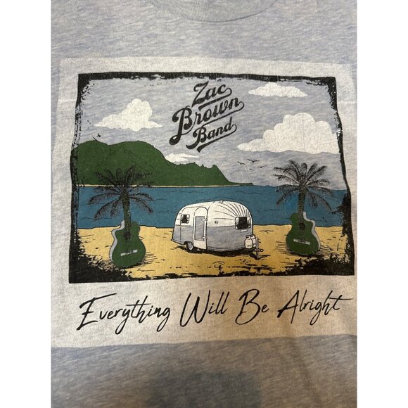 Zac Brown Band Everything Will Be Alright Graphic T-Shirt Medium - Picture 2 of 3